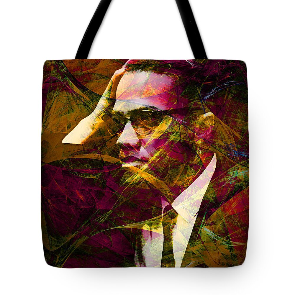 Wingsdomain Tote Bag featuring the photograph Malcolm X 20140105 by Wingsdomain Art and Photography