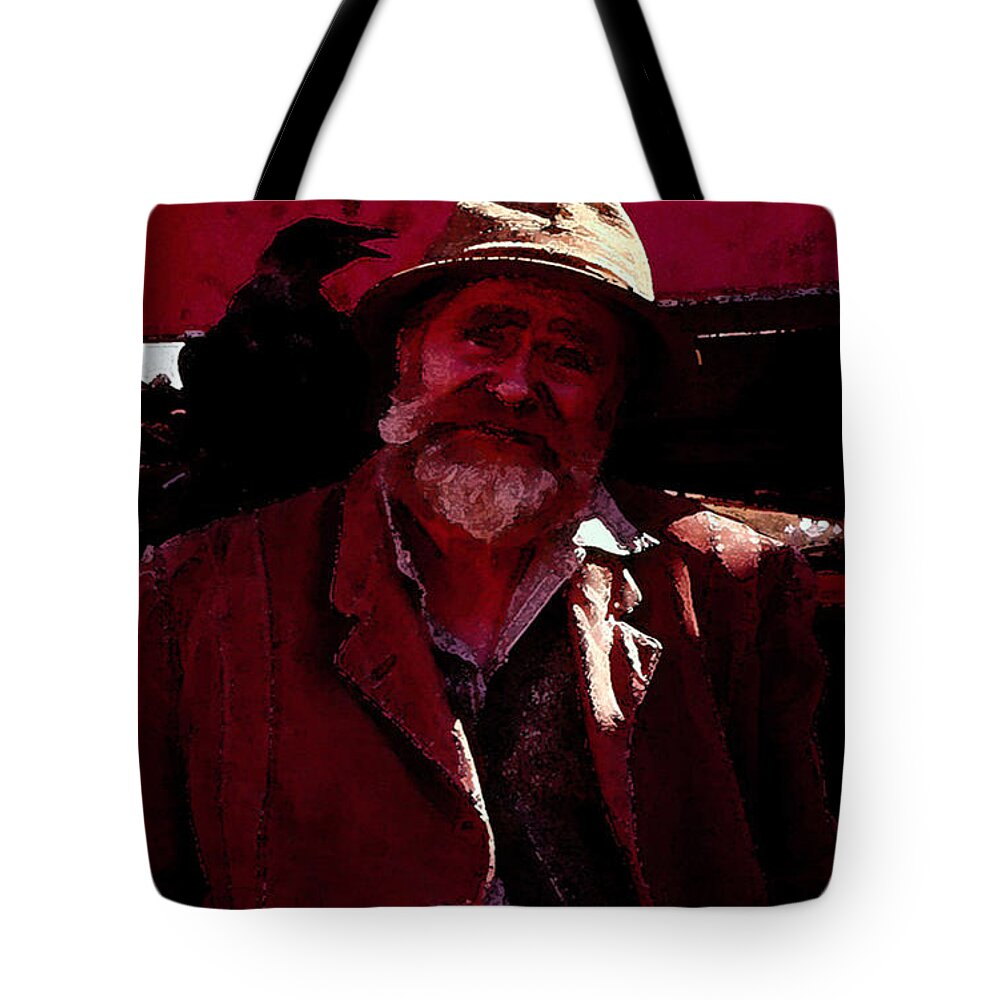 Sailor Tote Bag featuring the digital art Man of the Sea by Cathy Anderson