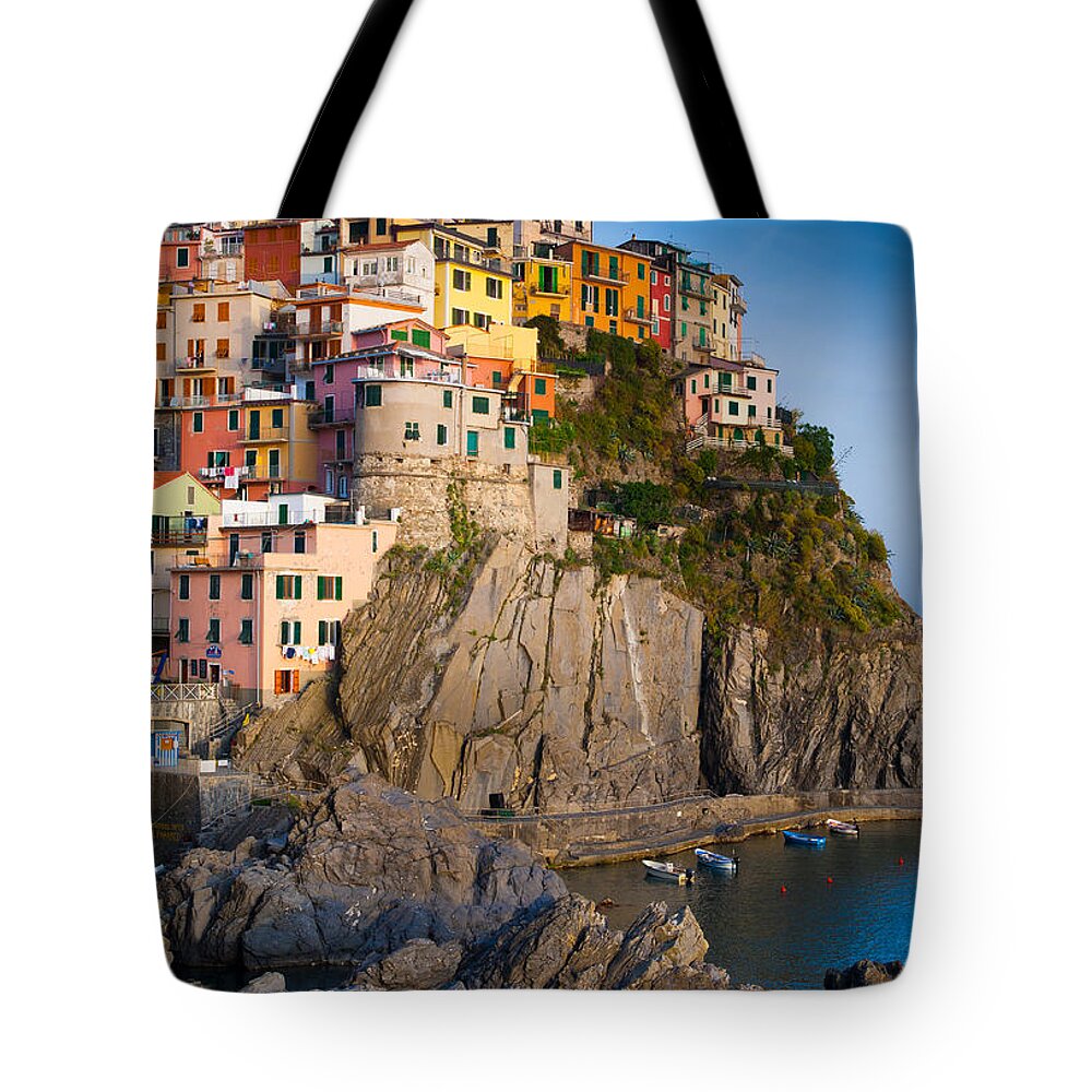 Cinque Terre Tote Bag featuring the photograph Manarola Afternoon by Inge Johnsson