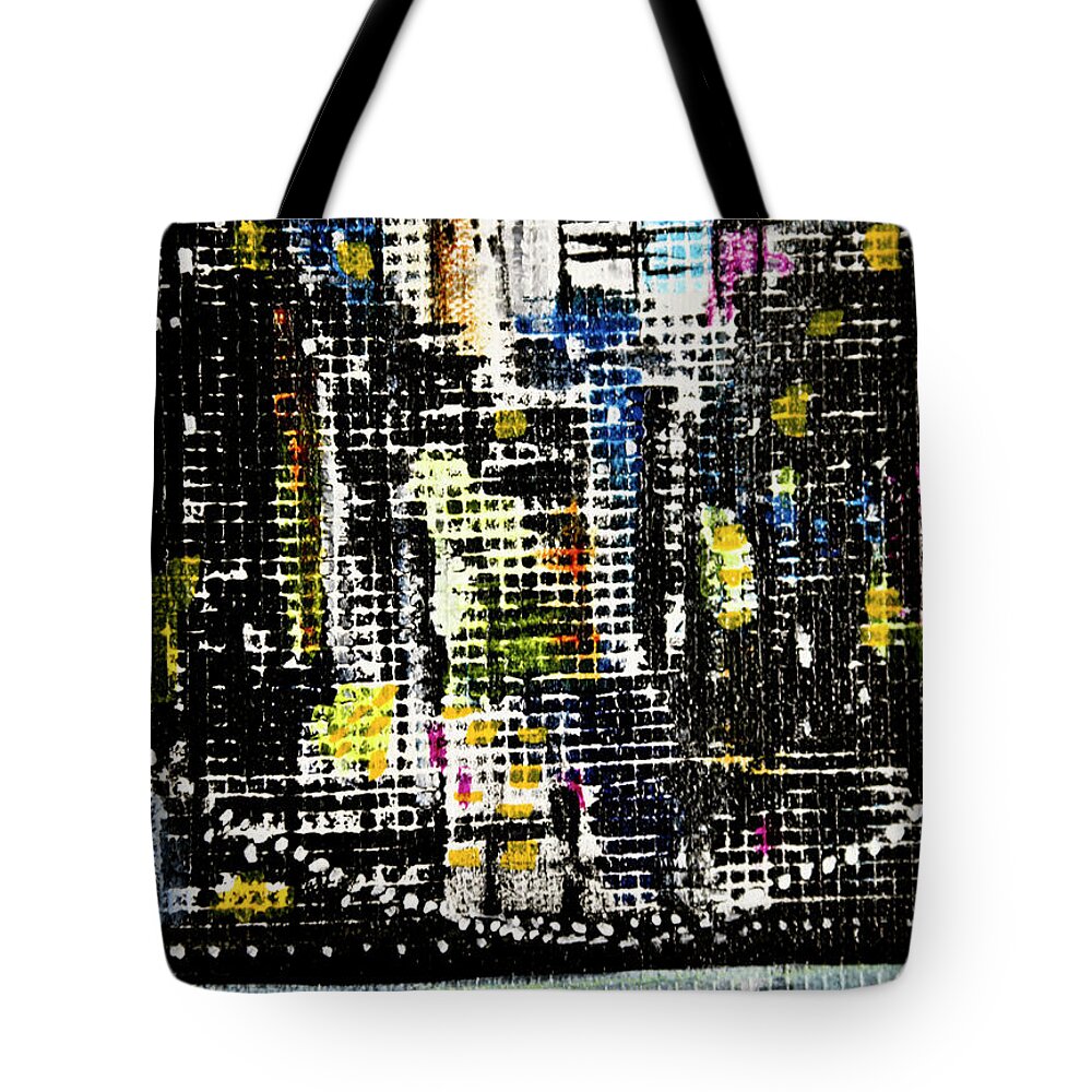 Art Tote Bag featuring the painting Manhattan Nights by Jack Diamond