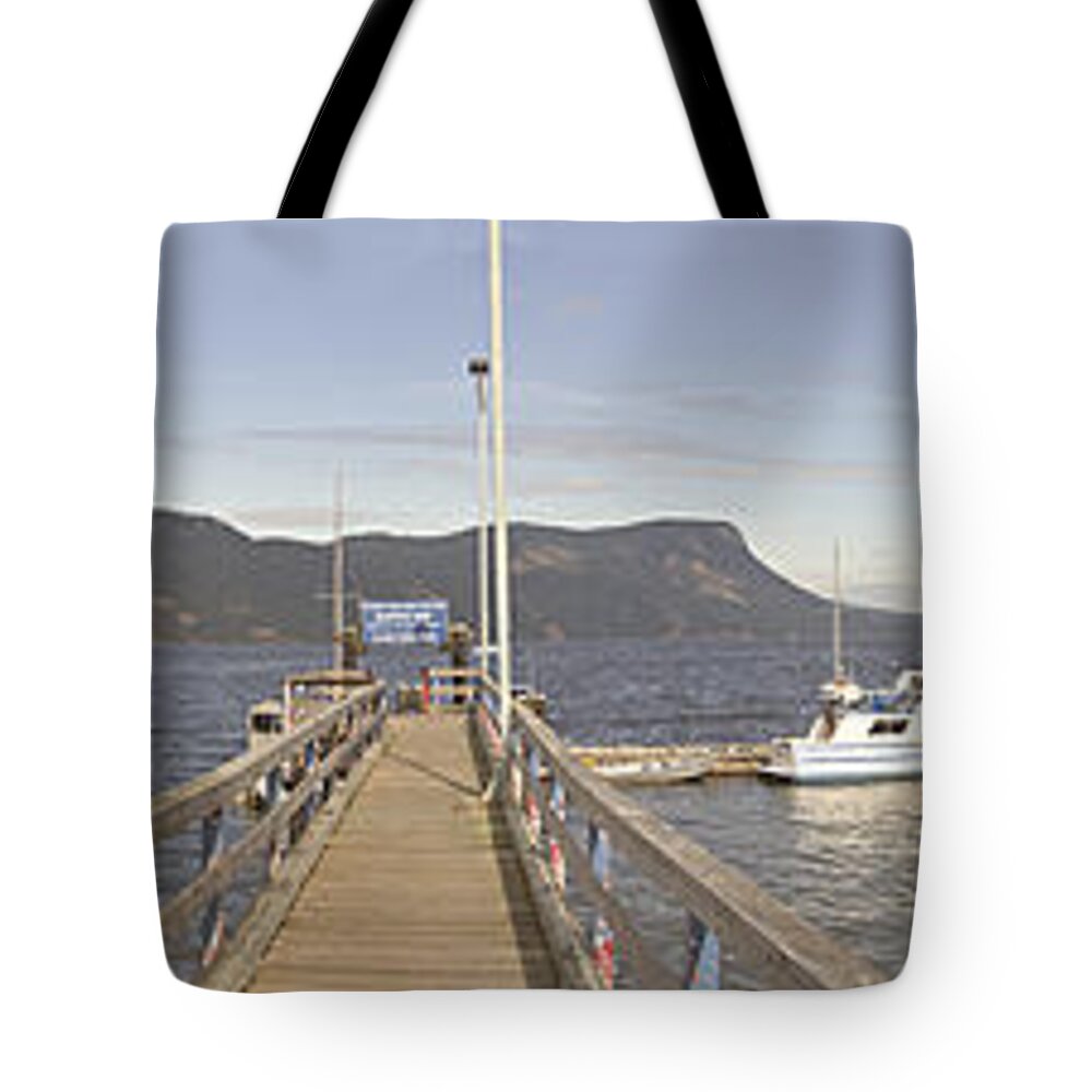 Bay Tote Bag featuring the photograph Maple Bay Panorama by Peter J Sucy