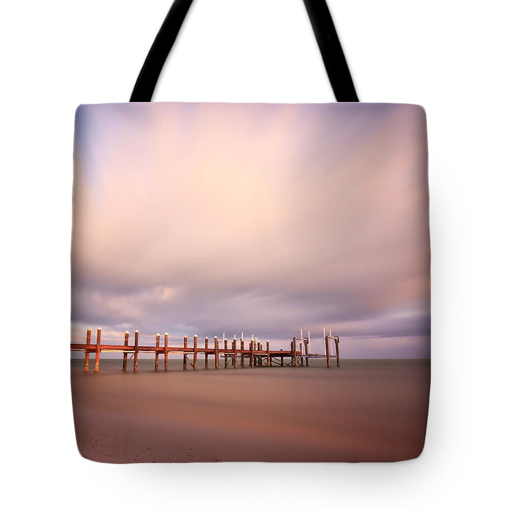 Abstract Tote Bag featuring the photograph Marathon Key Long Exposure by Adam Romanowicz