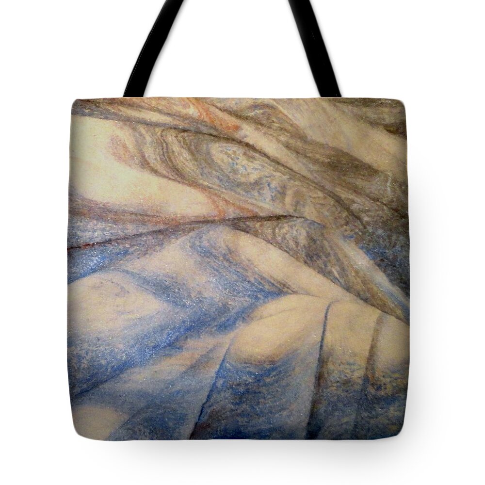 Marble 12 Tote Bag featuring the painting Marble 12 by Mike Breau