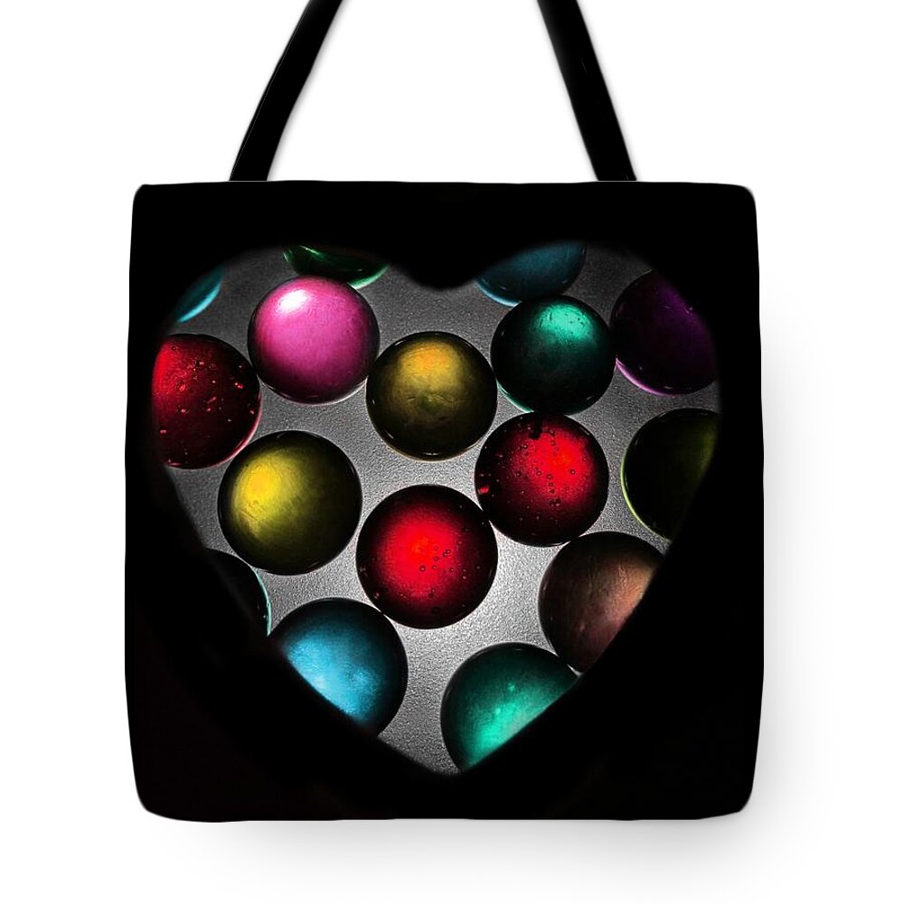 Marble Tote Bag featuring the photograph Marble Heart by Marianna Mills