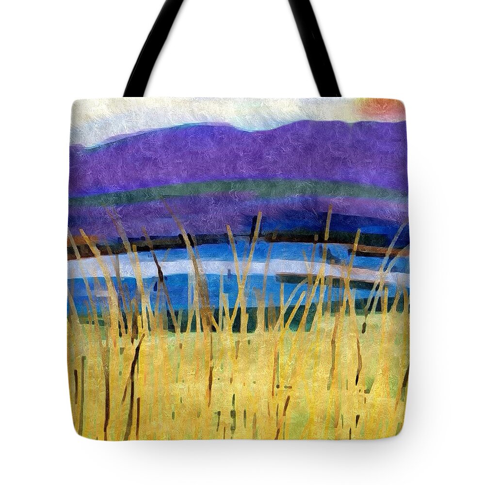 March Tote Bag featuring the photograph March Sunset by Anne Thurston