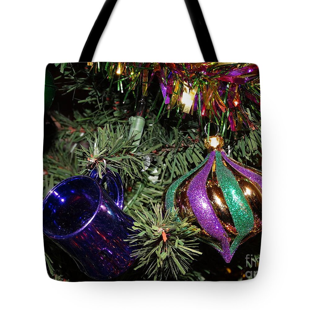 Southern Tote Bag featuring the photograph Mardi Gras Greeting Card by Joseph Baril