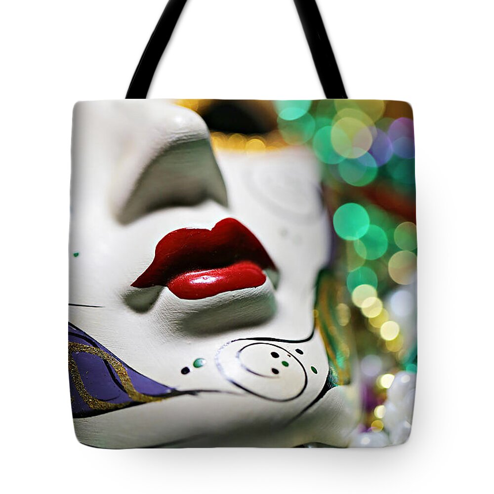 Beads Tote Bag featuring the photograph Mardi Gras II by Trish Mistric
