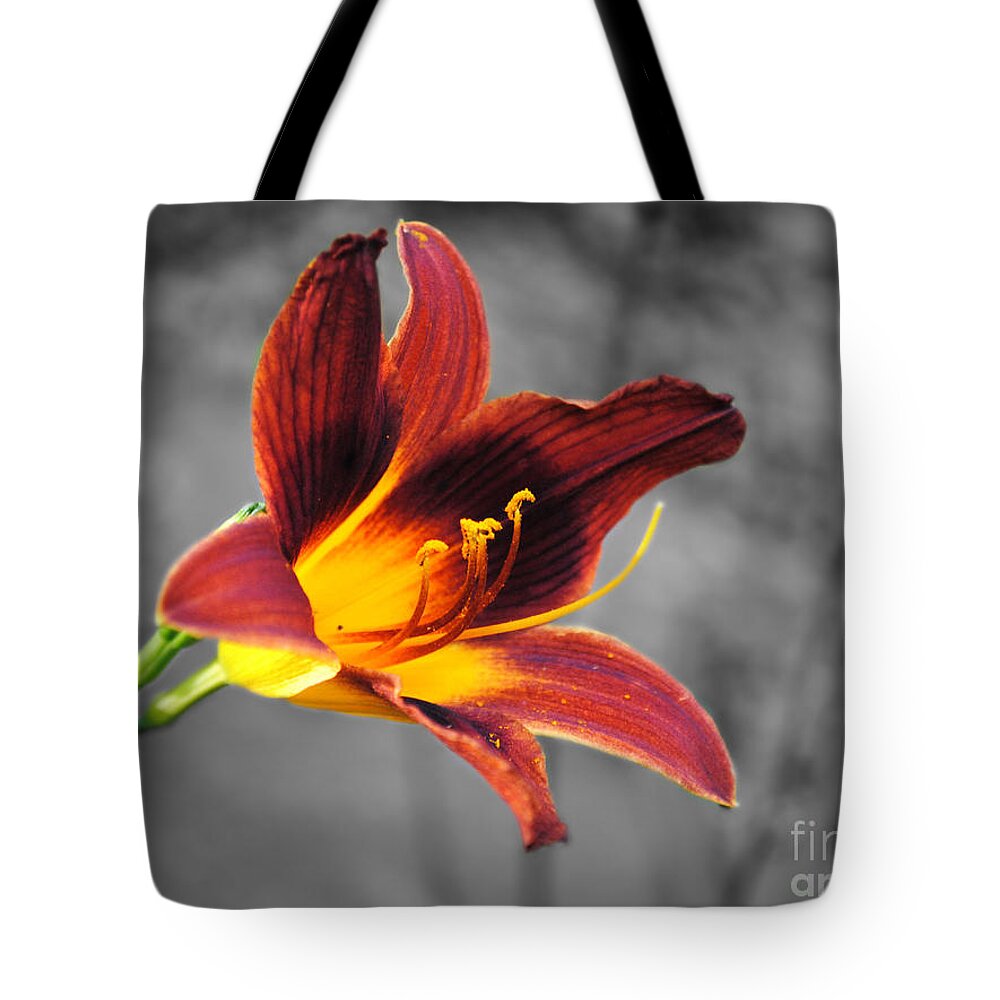 Lily Tote Bag featuring the photograph Margo's Lily by Jai Johnson