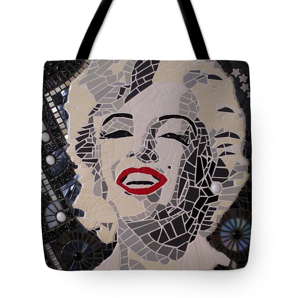 Marilyn Monroe Tote Bag featuring the photograph Marilyn by Adriana Zoon