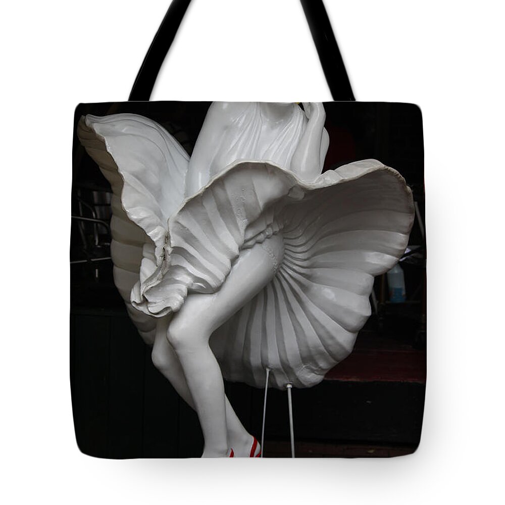 Photograph Tote Bag featuring the photograph Marilyn Monroe - Some Like it Hot by Suzanne Gaff