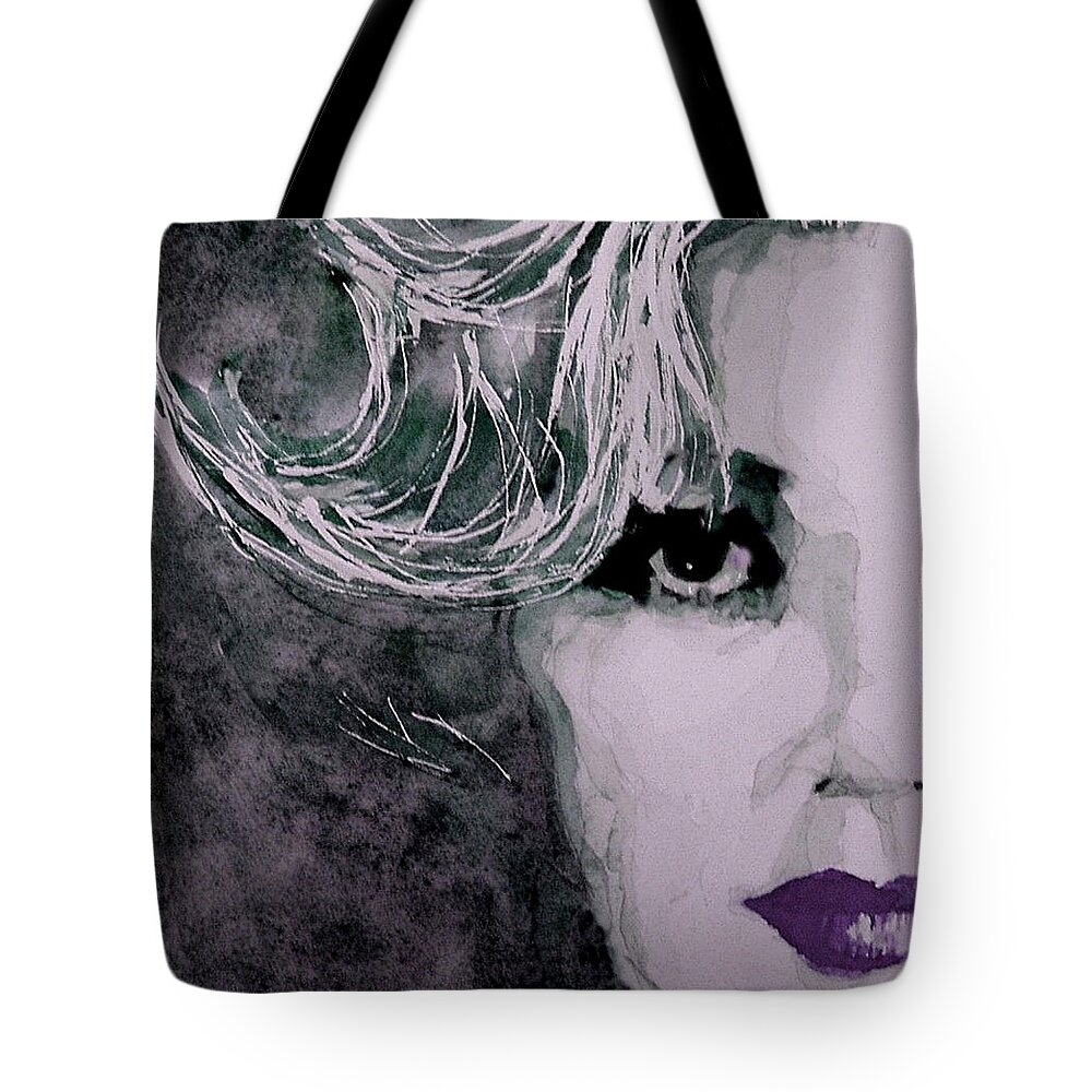 Marilyn Monroe Tote Bag featuring the painting Marilyn no9 by Paul Lovering