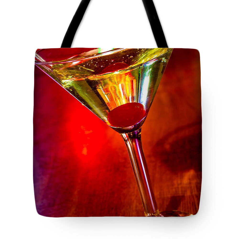 Alcohol Tote Bag featuring the photograph Martini at the Local Pub by Teri Virbickis