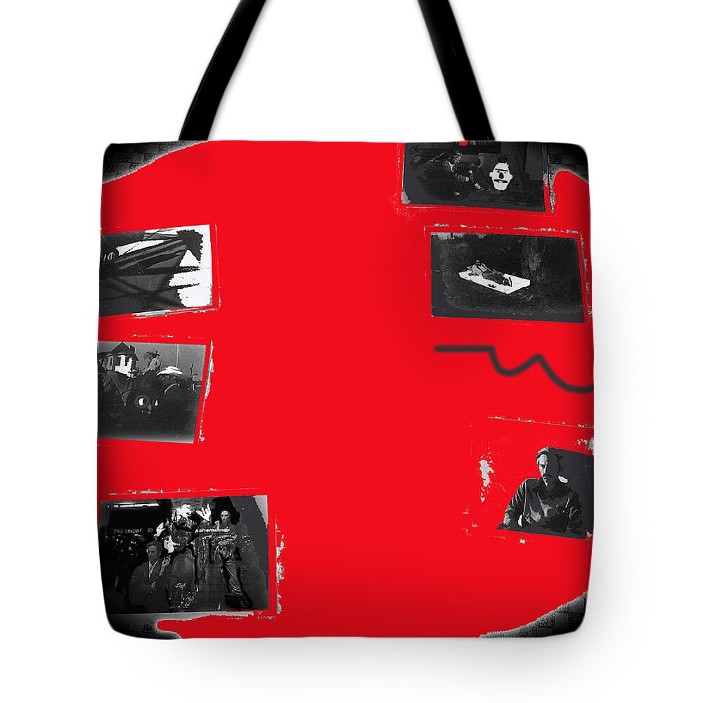 Marty Smith Collage Tucson Arizona Vignetted Color Added Tote Bag featuring the photograph Marty Smith collage Tucson Arizona 1984-2012 by David Lee Guss