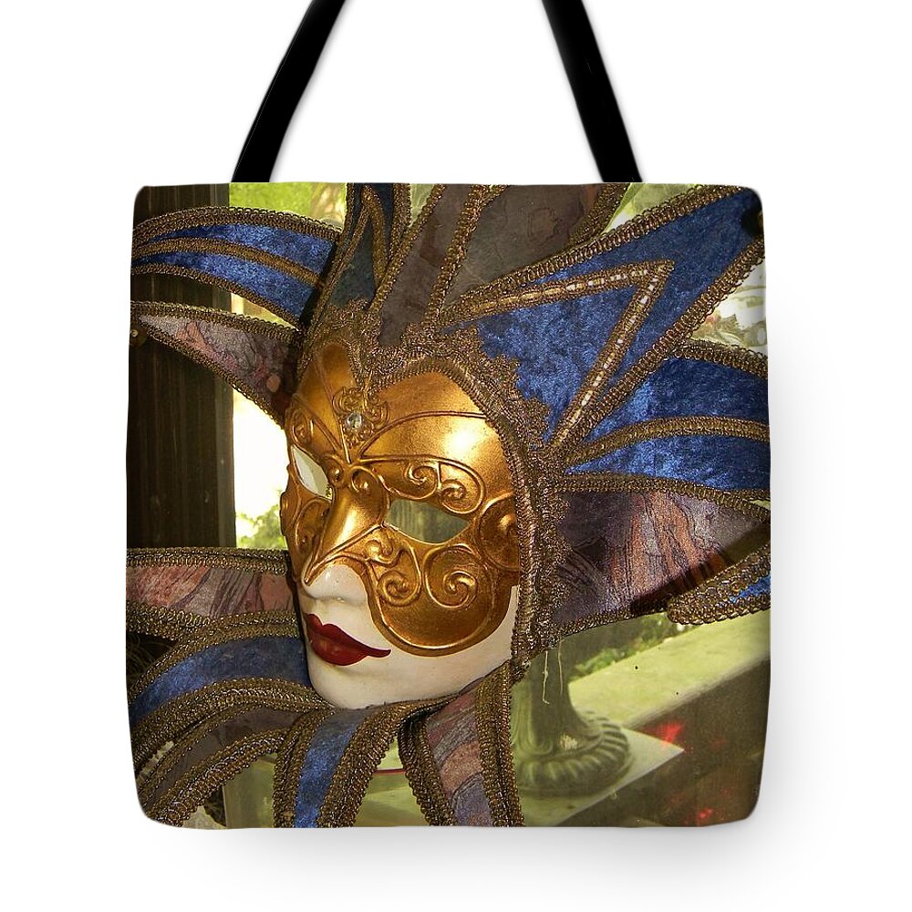 Masquerade Tote Bag featuring the photograph Masquerade by Jean Goodwin Brooks