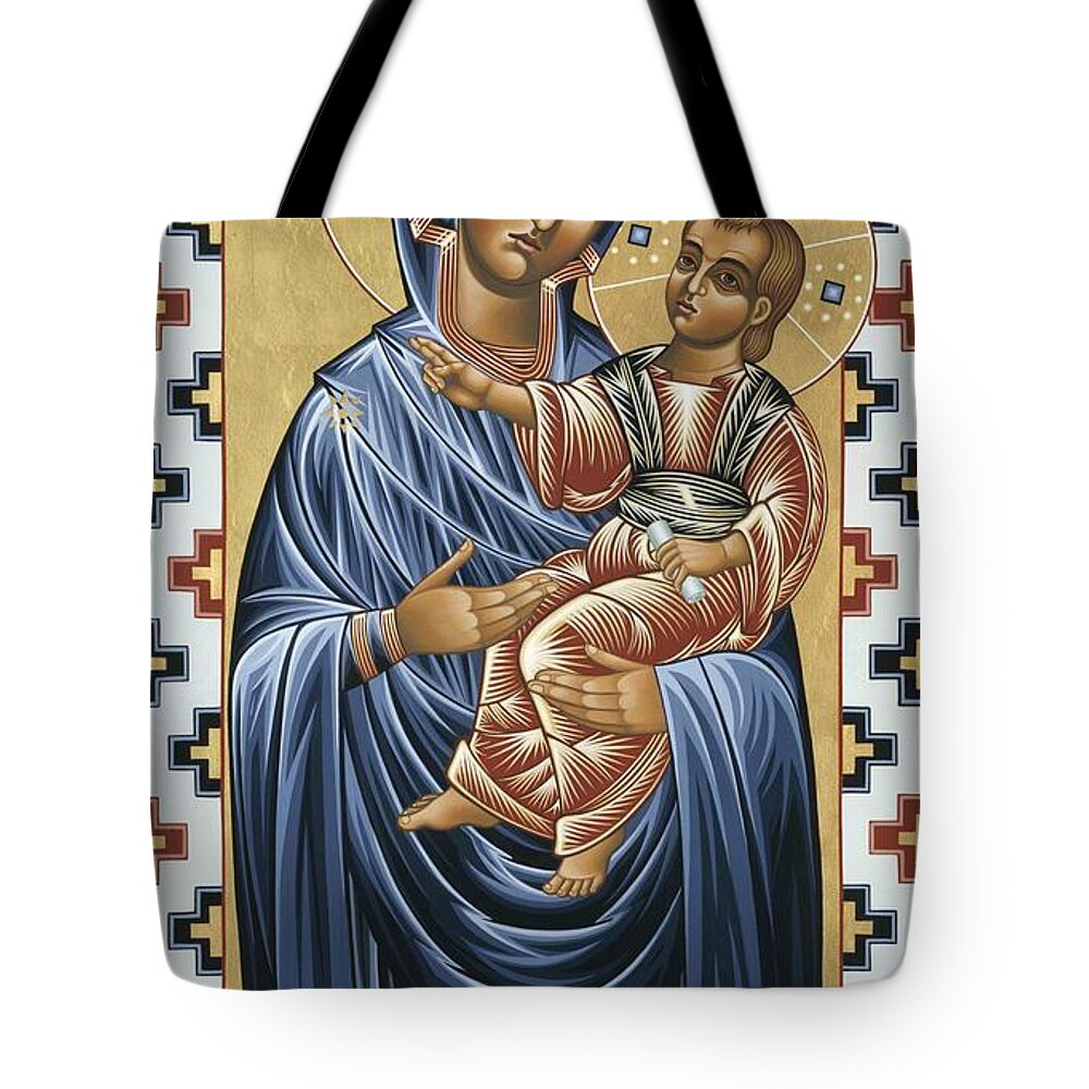 Mater Domini Tote Bag featuring the painting Mater Domini 070 by William Hart McNichols