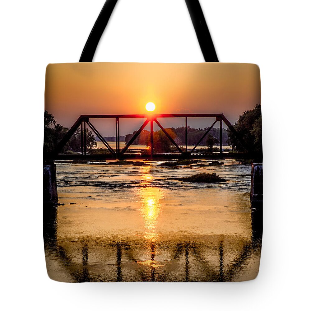 Photograph Tote Bag featuring the photograph Maumee River At Grand Rapids Ohio by Michael Arend