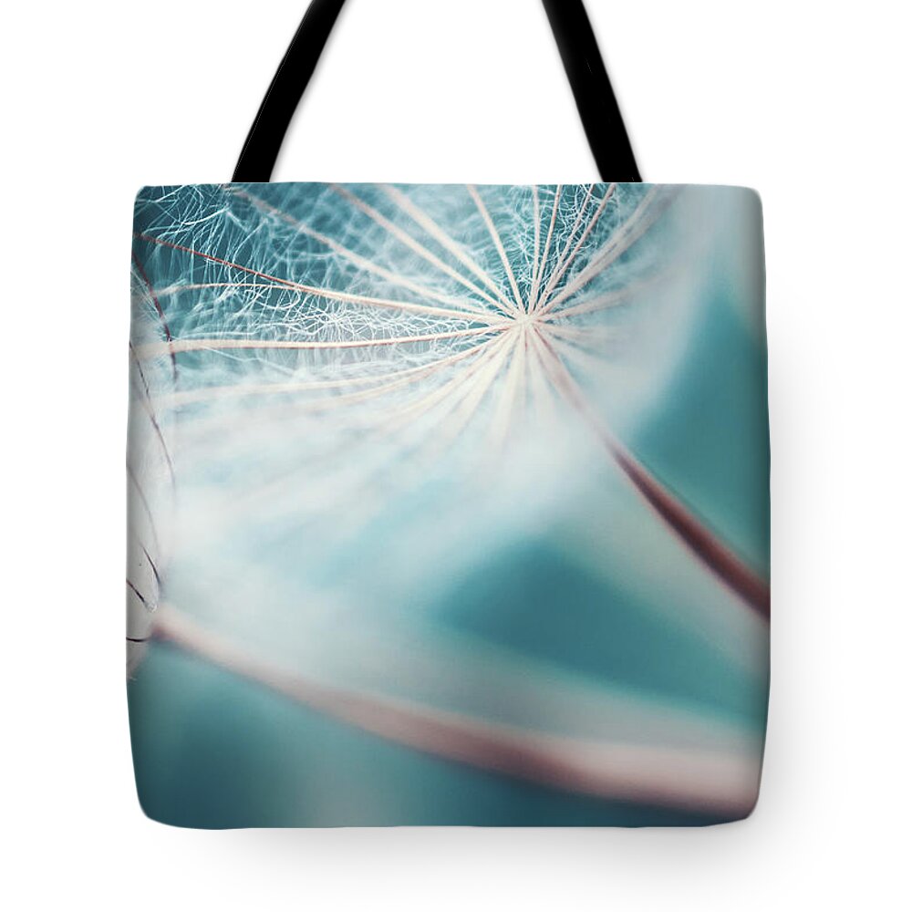 Outdoors Tote Bag featuring the photograph Meadow Salsify Abstract Dreamlike by M3ss