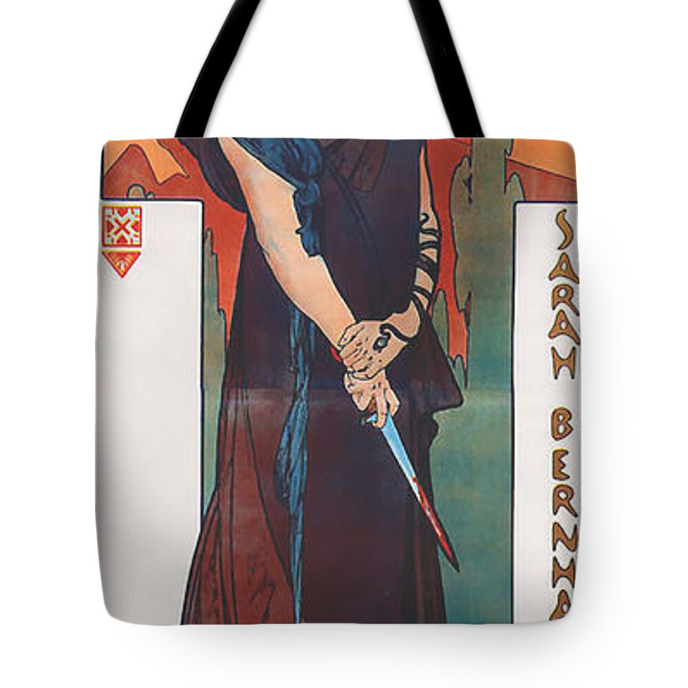 Medea Tote Bag featuring the painting Medea by Alphonse Mucha