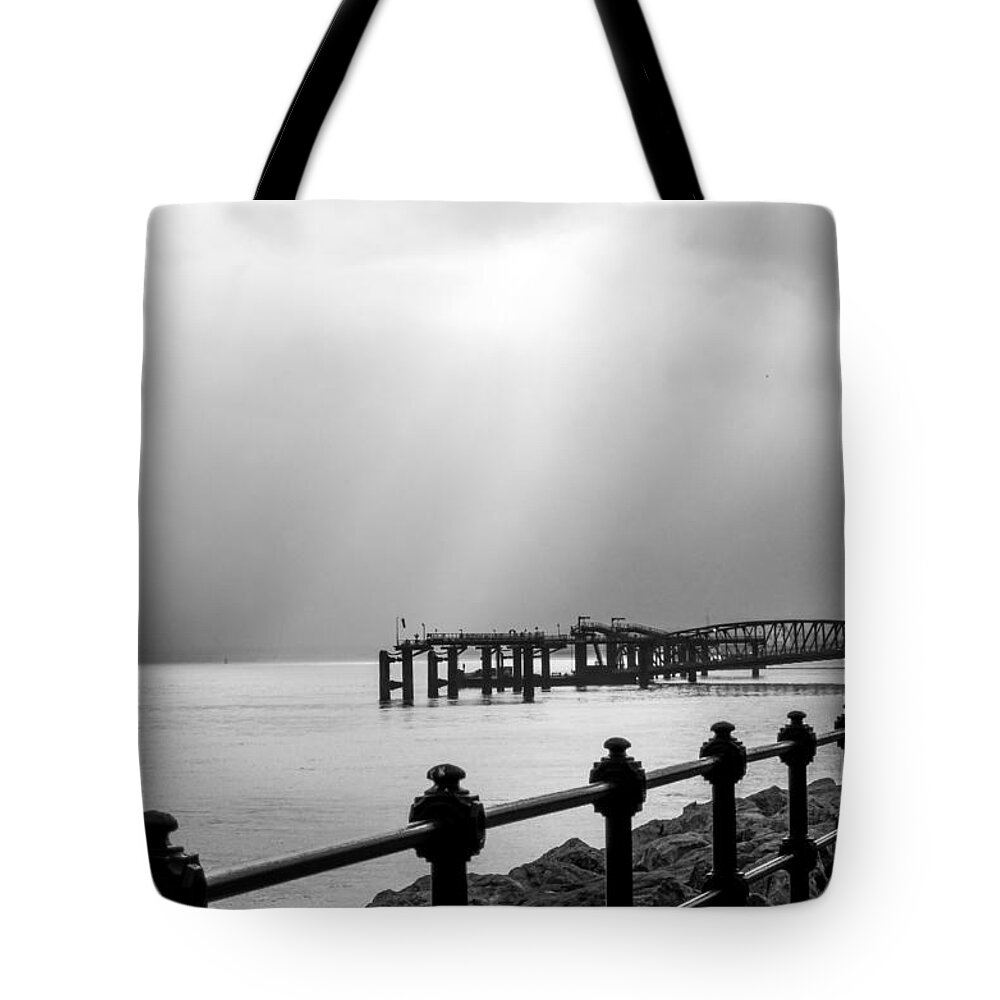 Boat Tote Bag featuring the photograph Mersey Halo by Spikey Mouse Photography