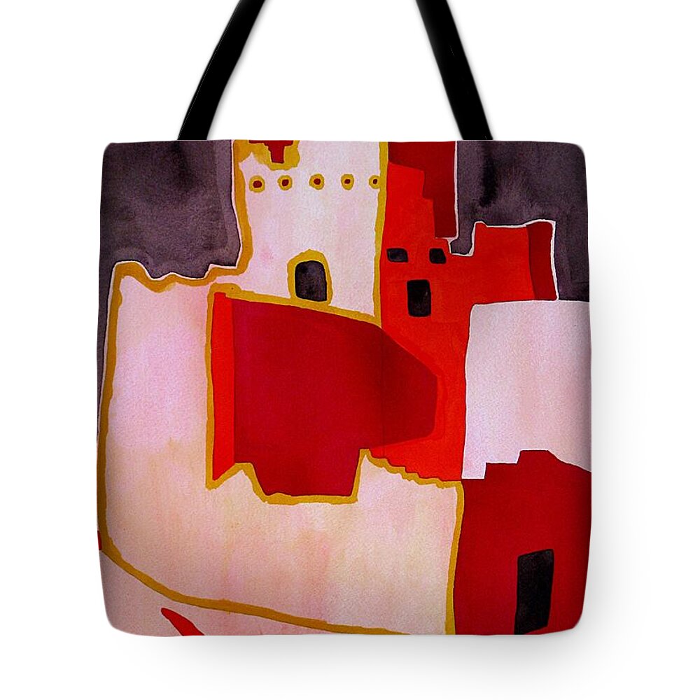 Colorado Plateau Tote Bag featuring the painting Mesa Verde original painting SOLD by Sol Luckman