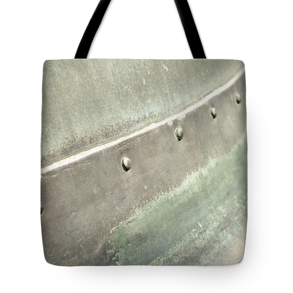 Abstract Tote Bag featuring the photograph Metal container by Tom Gowanlock