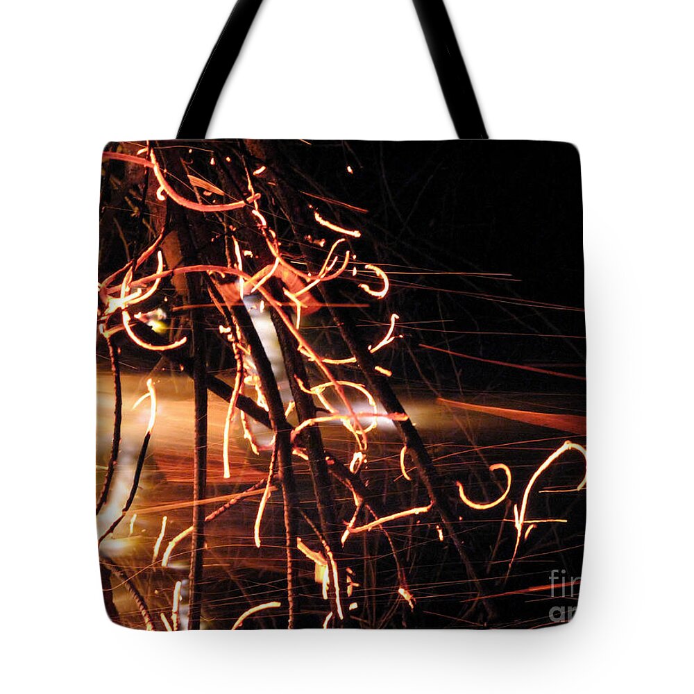 Fire Tote Bag featuring the photograph Metamorphosis II by Rory Siegel