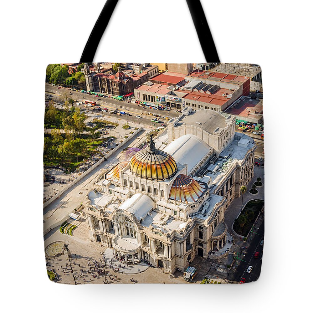 Mexico Tote Bag featuring the photograph Mexico City Fine Arts Museum by Jess Kraft