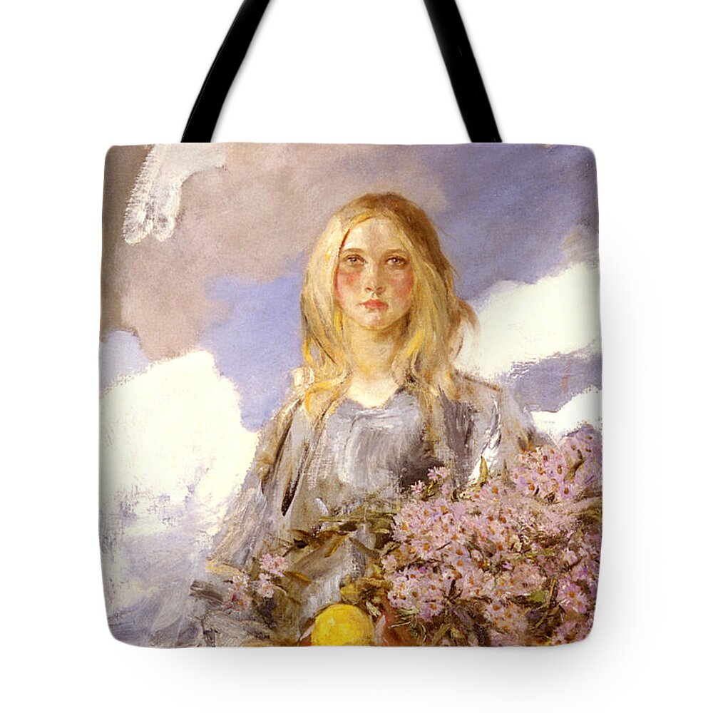 James Shannon Tote Bag featuring the digital art Michaelmas by James Shannon