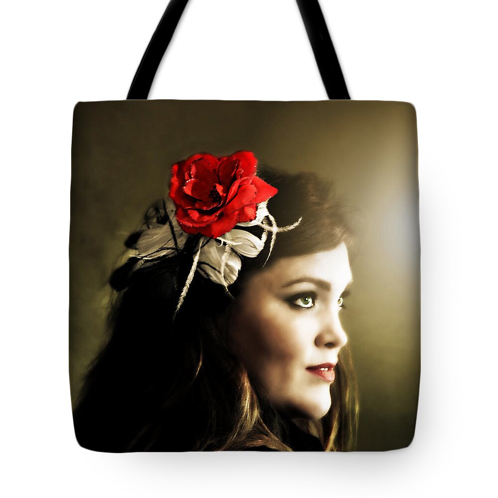 Michelle Bailey Tote Bag featuring the photograph Michelle Bailey by Ally White
