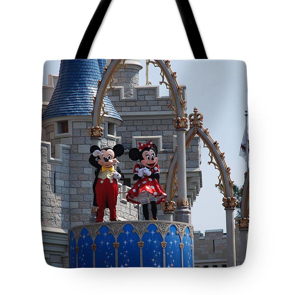 Magic Kingdom Tote Bag featuring the photograph Mickey And Minnie In Living Color by Rob Hans
