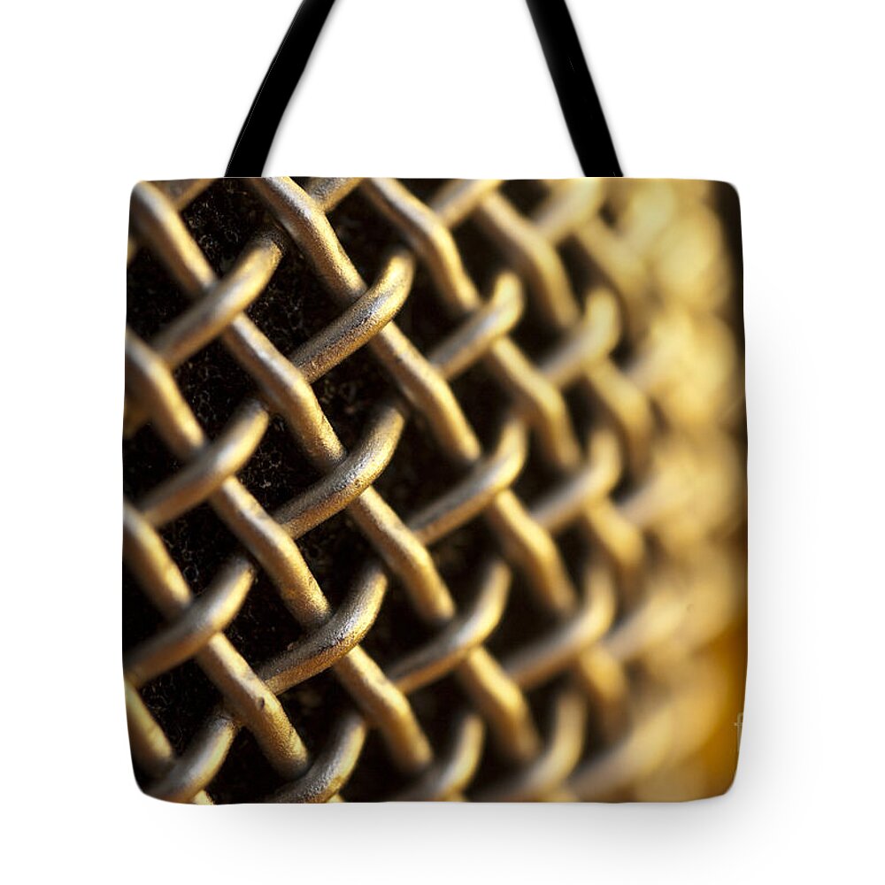 Microphone Tote Bag featuring the photograph Microphone 3 by Micah May