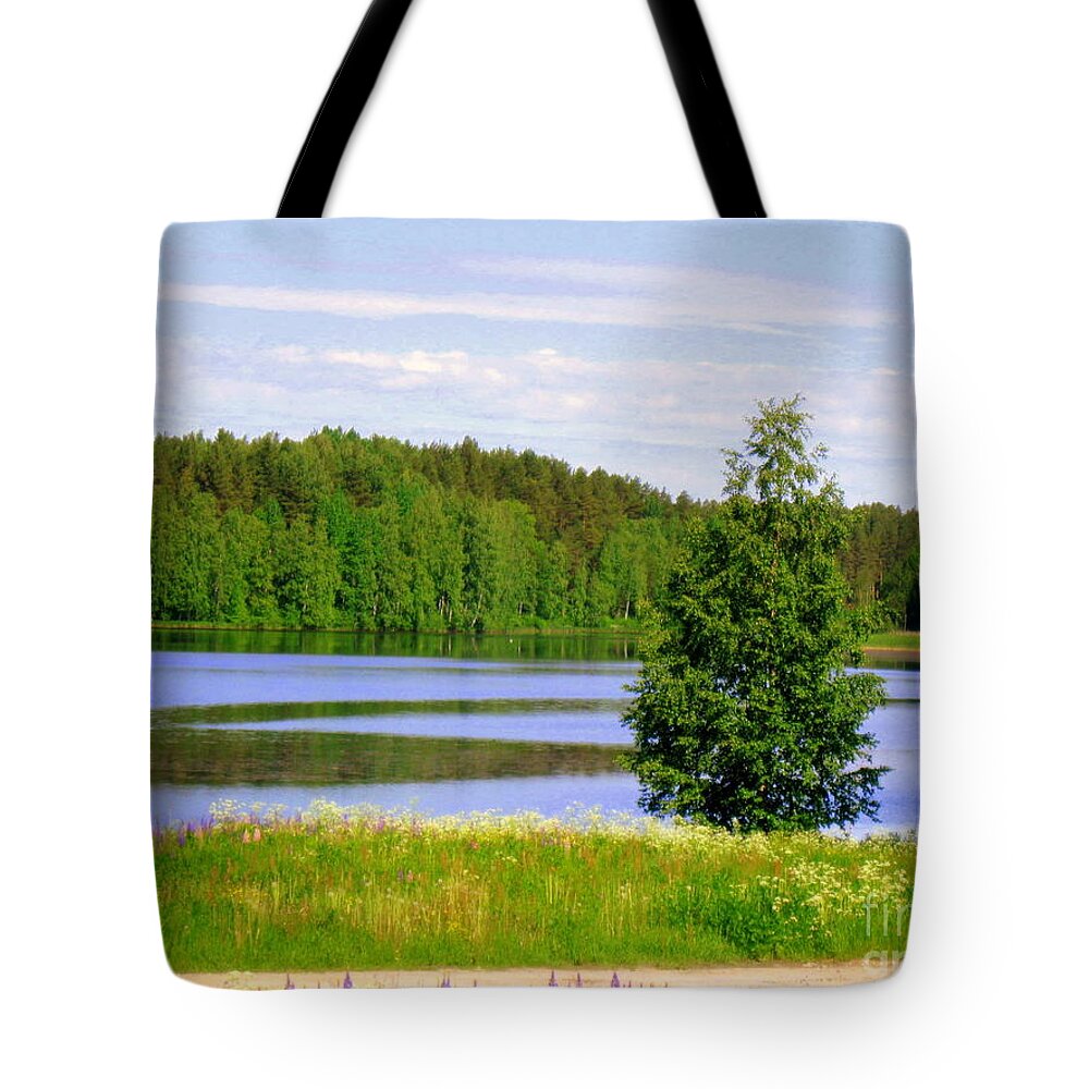 Summer Tote Bag featuring the photograph Mid-summer day by Pauli Hyvonen