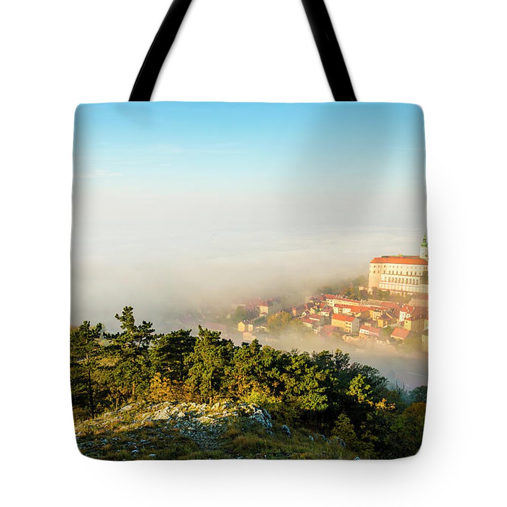 Scenics Tote Bag featuring the photograph Mikulov, Moravia, Czech Republic by Spooh