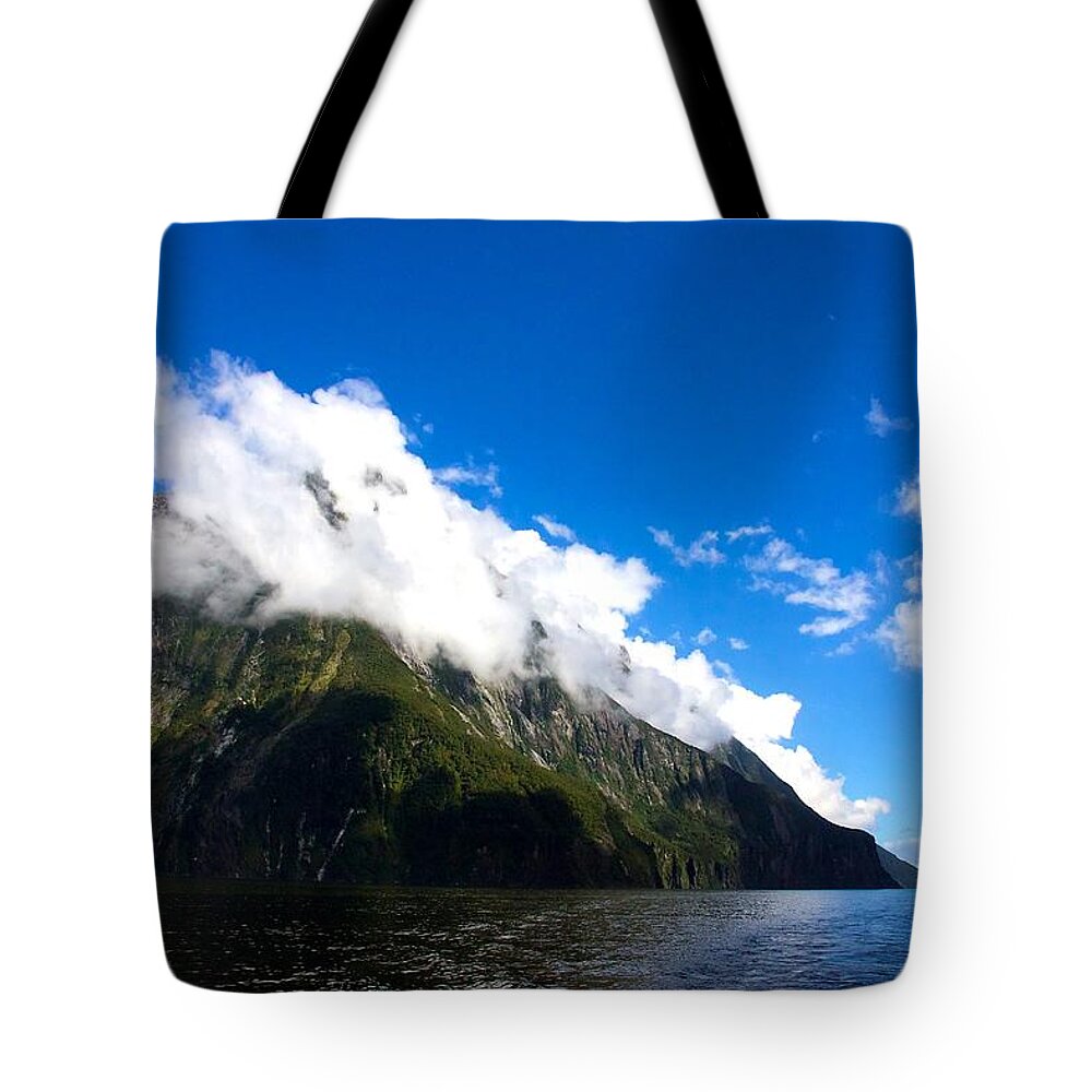 New Zealand Tote Bag featuring the photograph Milford Sound #2 by Stuart Litoff