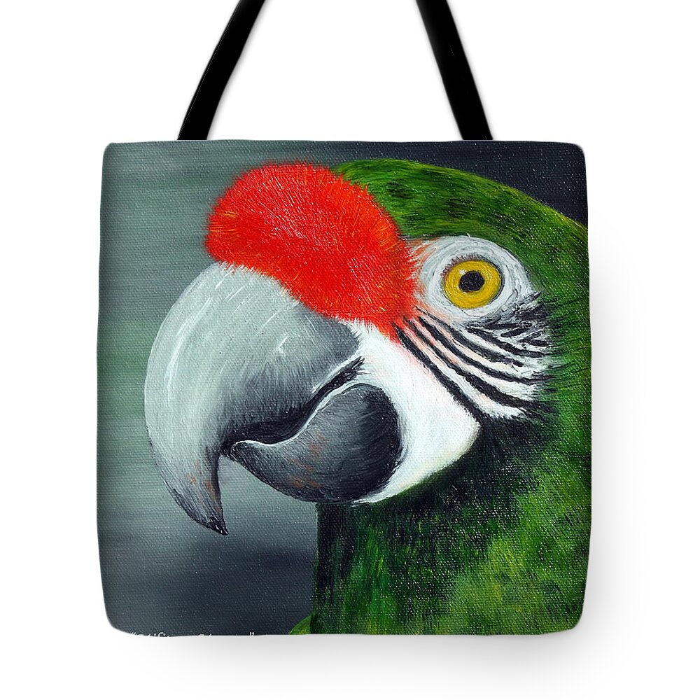 Military Macaw Tote Bag featuring the photograph Military Macaw by Patrick Witz