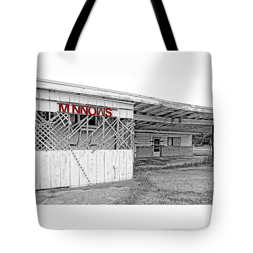Texas Tote Bag featuring the photograph Minnow Shack by Erich Grant