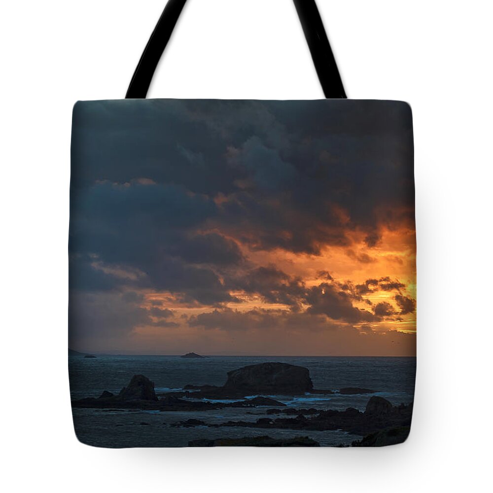Seascape Tote Bag featuring the photograph Mirandas Islands Galicia Spain by Pablo Avanzini