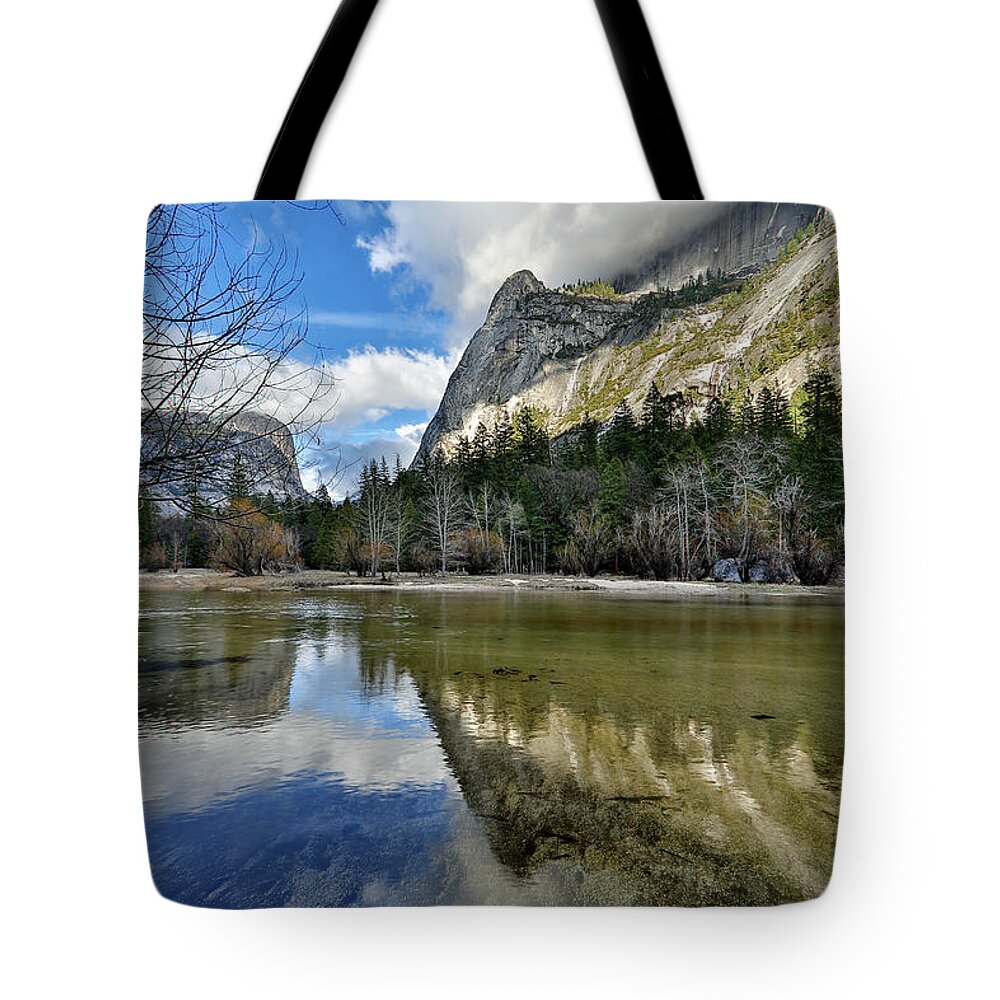 Tranquility Tote Bag featuring the photograph Mirror Lake by Don Smith