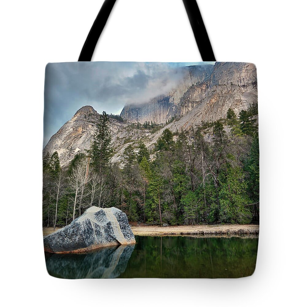 Tranquility Tote Bag featuring the photograph Mirror Lake Under Half Dome by Don Smith
