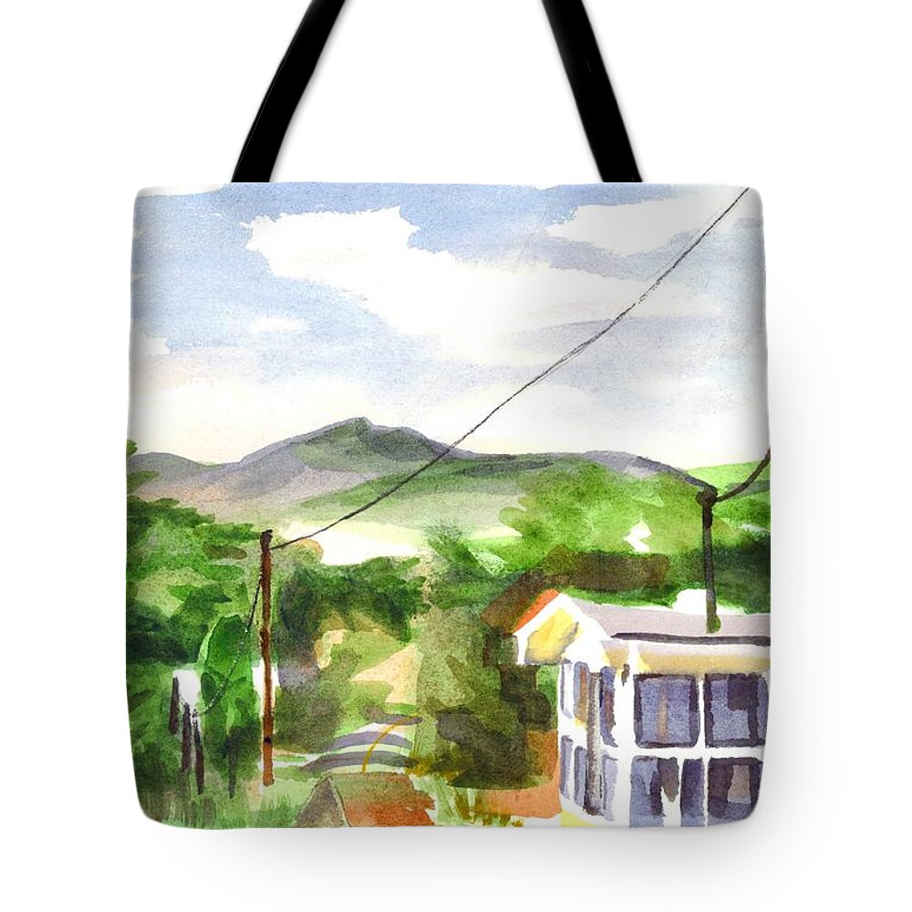 Missouri View Tote Bag featuring the painting Missouri View II by Kip DeVore