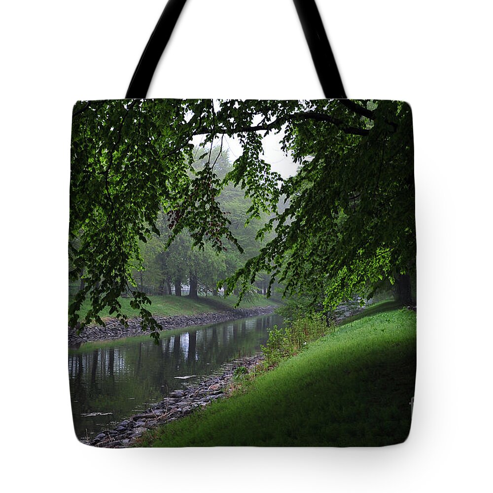 Horten Tote Bag featuring the photograph Misty Morning by Randi Grace Nilsberg