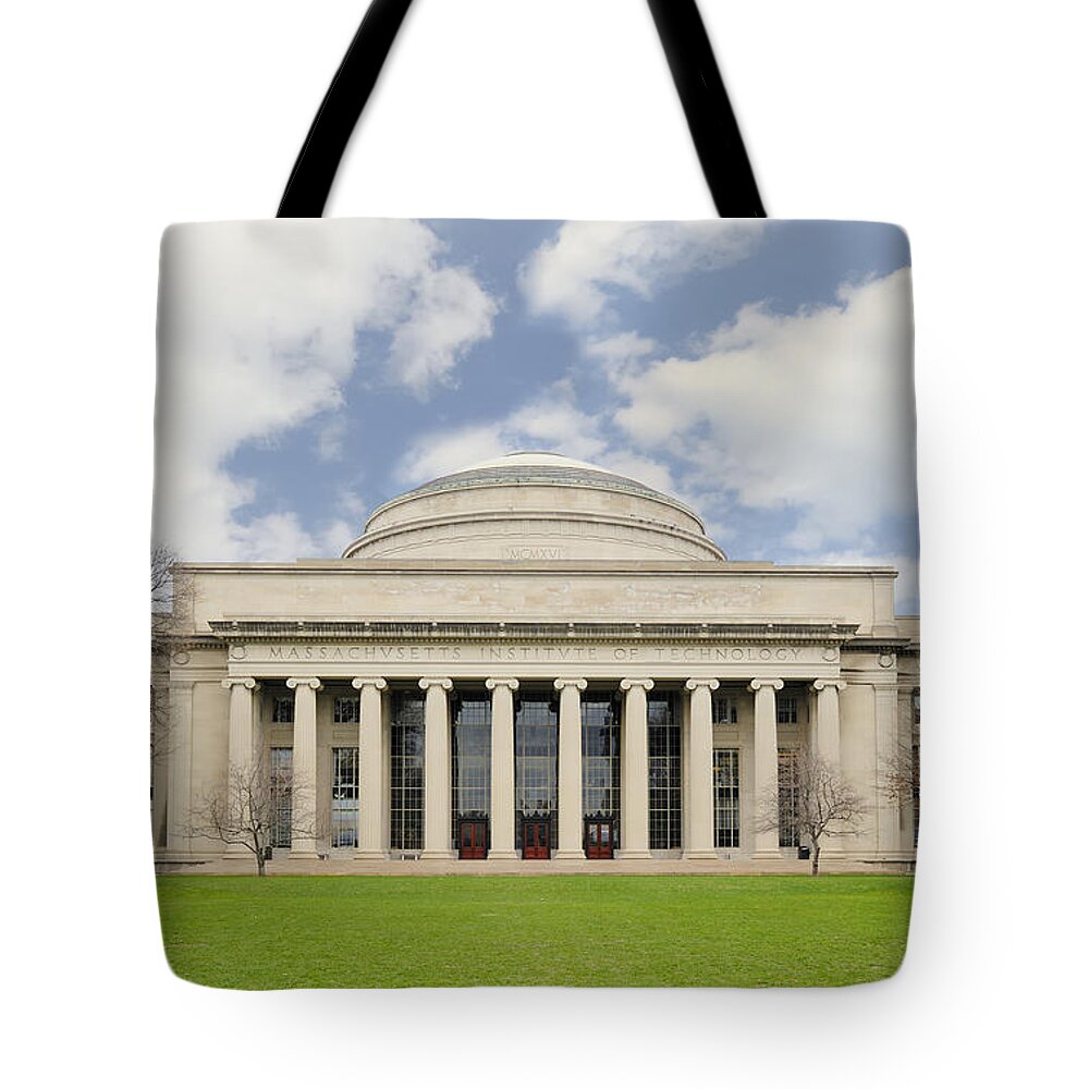 Mit Tote Bag featuring the photograph MIT Building 10 The Great Dome by Marianne Campolongo