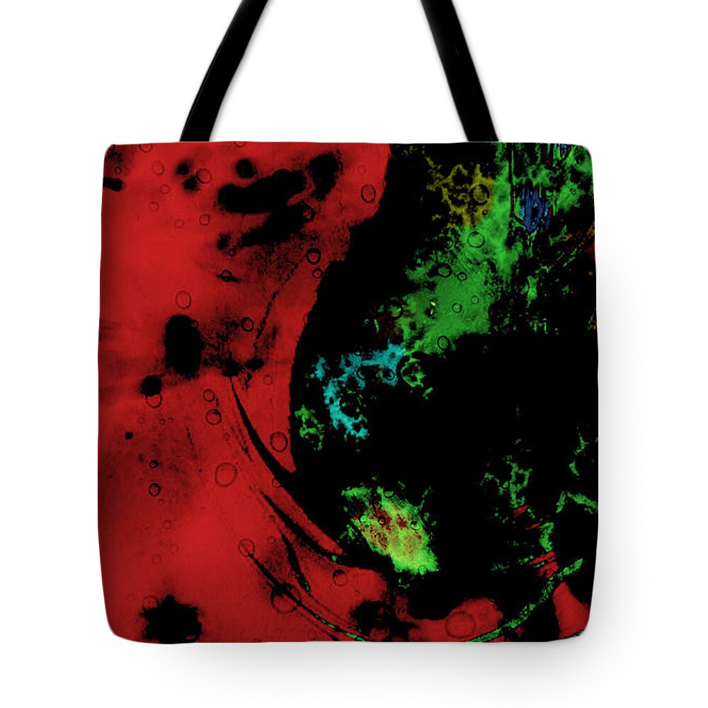 Abstract Tote Bag featuring the mixed media Modern Squid by Ally White