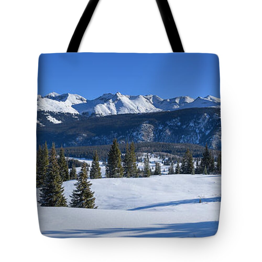 Snow Tote Bag featuring the photograph Molas Pass by Darren White