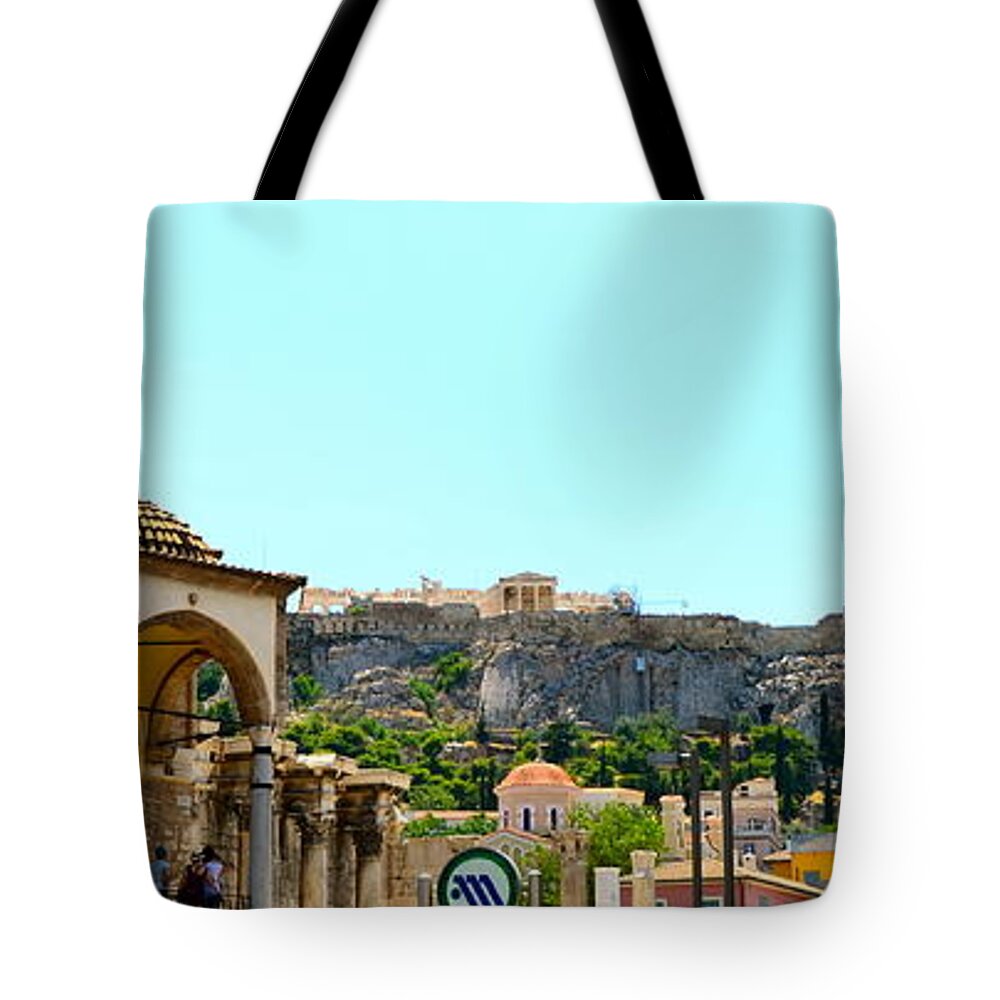 Greece Tote Bag featuring the photograph Monastiraki - Athens by Corinne Rhode