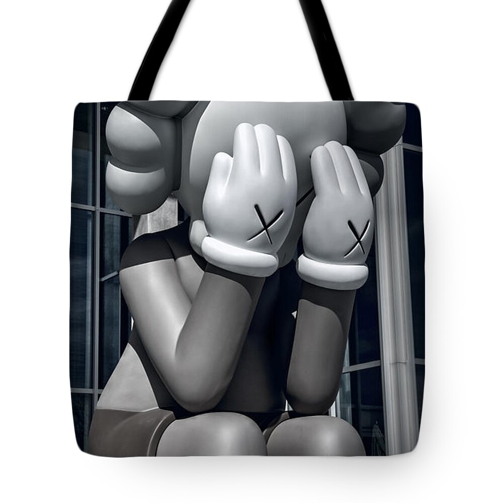Kaws Tote Bag featuring the photograph Monday Already? by Joan Carroll