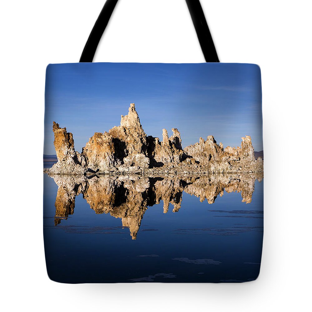 Mono Lake Tote Bag featuring the photograph Mono EKG by Denise Dube