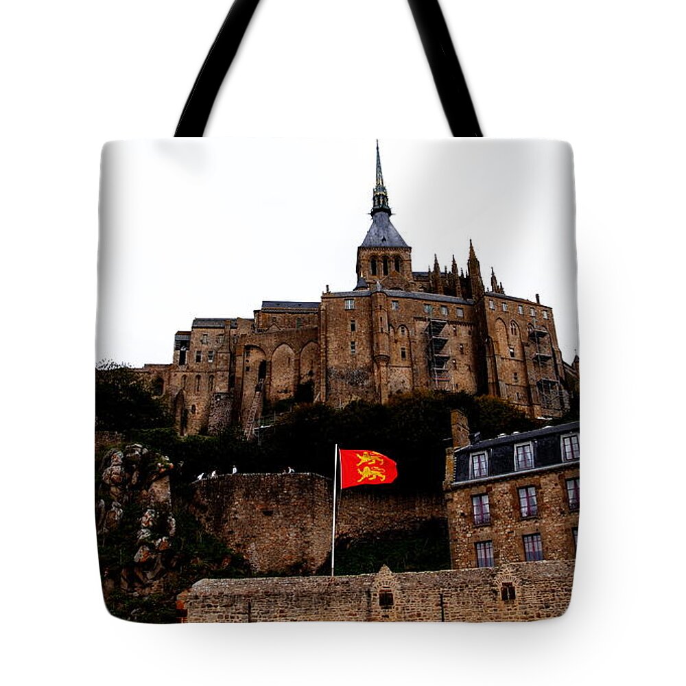 Mont Ste.-michel Tote Bag featuring the photograph Mont St. Michel by Jacqueline M Lewis