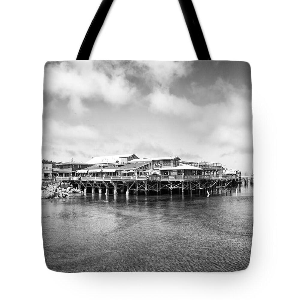 Monterey Fishermans Wharf Tote Bag featuring the photograph Monterey Old Fisherman's Wharf by Priya Ghose