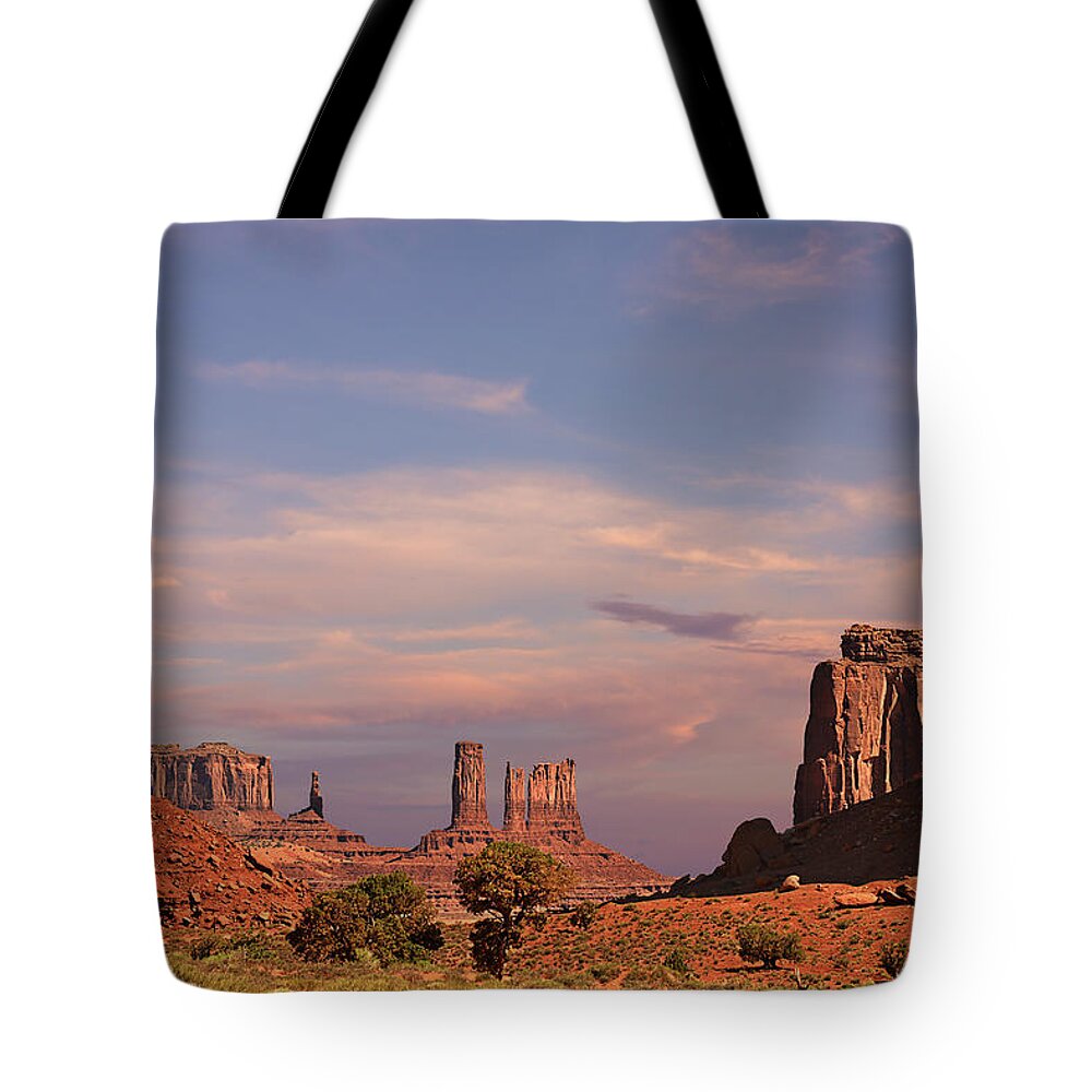 Monument Tote Bag featuring the photograph Monument Valley - Mars-like terrain by Alexandra Till